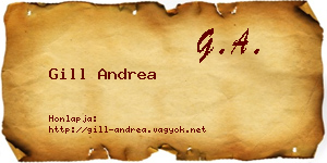Gill Andrea névjegykártya