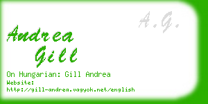 andrea gill business card